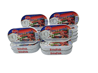Makrelové filé v 16x 170g evra ryby paradajky