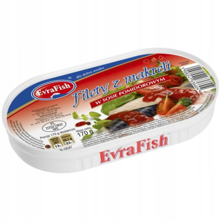 Makrelové filé v paradajkovej omáčke 4x 170g
