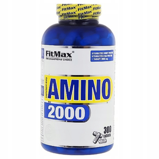 Aminokyseliny - FitMax Amino 2000 300TAB Aminokyseliny z Hydrolyzat