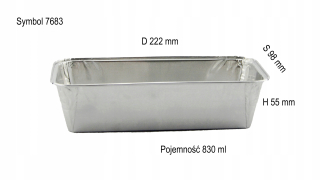 Hliníková forma 7683 830 ml 100
