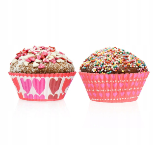 Darček na Valentína - Papierové formy pre muffiny “srdcia