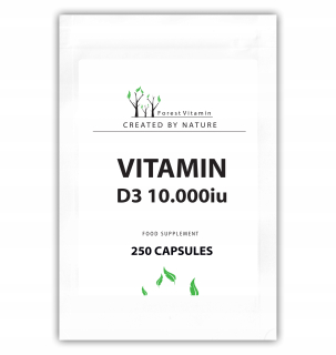 Les vitamín D3 10000IU 250 Tab Silné zdravie