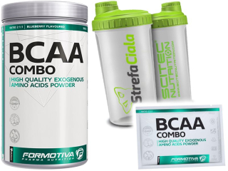 Aminokyseliny - FORMOTIVA BCAA COMBO 500g + 10g + SHAKER ZDARMA