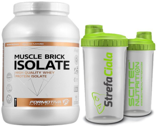 Proteín - Formotiva Muscle Brick Iselate 1000G + Shaker WPI