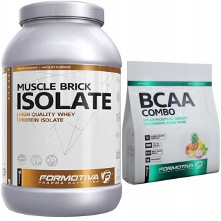 Proteín - Formotiva Muscle Brick Iselate 2000G + BCAA Combo
