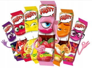 FRITT ďasná rozpustné s vitamínom C SADA 10 kusov