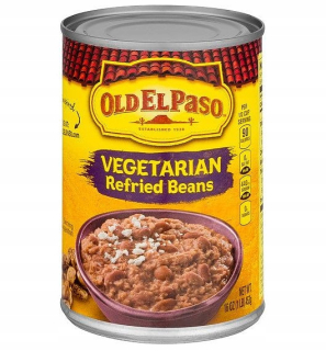 Mexická kuchyňa - Bean Old El Paso Vegetarián refried 453G z USA