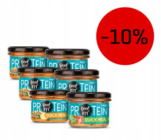 Cítiť fit Proteín Zeleninové jedlo Snack X 6