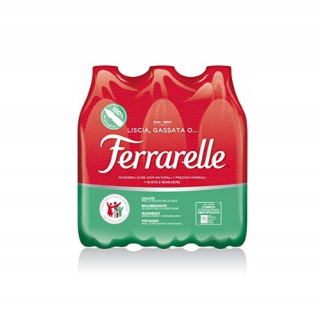 Ferrarelle prirodzene šumivé sýtené vody 6x1,5