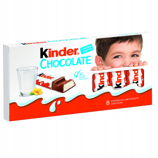 Ferrero Kinder Mliečna čokoláda 100g - 10 Balenie