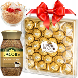 Ferrero Rocher + Coffee + MUG DARČEKA DARČEKU
