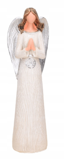 Prvé sväté prijímanie - Figurín anjelský strieborný darček IHS 20 cm