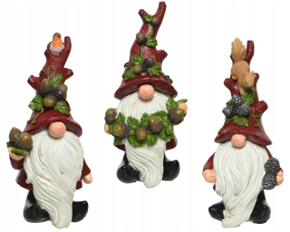Veľkonočná dekorácia - Figurín Gnome Gnome s vtákom
