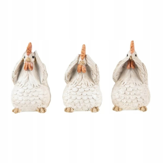Veľkonočná dekorácia - Figúrky KUR 3 PCS. Clayre & EEF