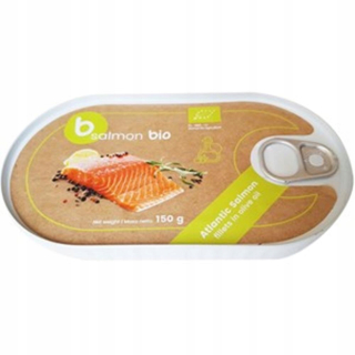 Lososové filé v olivovom oleji BIO 150G BIO