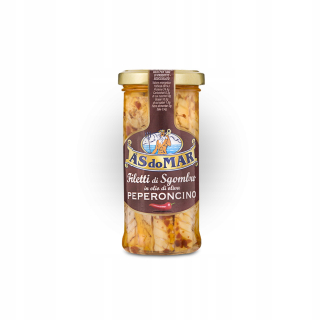 Makrelový filet s korením v olivovom oleji 150g