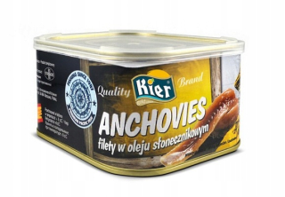 Filety zo sardel ančovičiek na oleji 600g