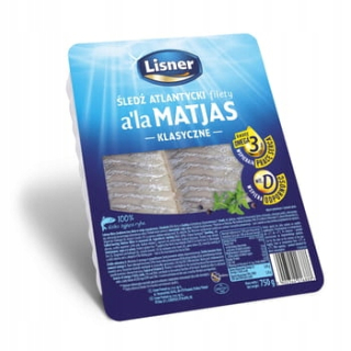 Filtéty sleďov A'LA Matjas v Lisner 750g Olej