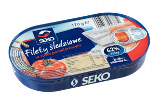 Sleďové filé v seko 10x170g paradajková omáčka