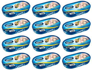Filety makrely Lisner v oleji 170 g x 12 ks