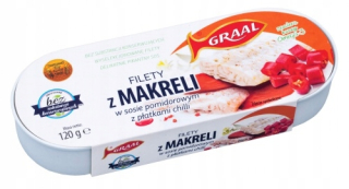 Filety z makrely v pom. s chilli 120 g Graal 3 ks