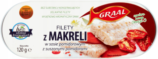 Filety z makrely so sušenou pom. 120 g Graal 3 ks