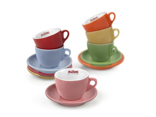 Zrnková káva -  Kávové poháre Mussu Allcolor Cappucino 6ks