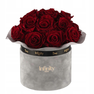 Darček na Valentína - Kvetinové box prírodné večné ruže pre rodičov