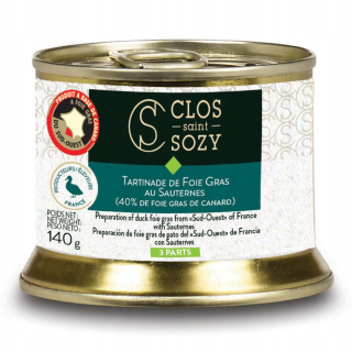 Foie gras s kačicami v sladkom víno Sauters Pâté