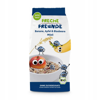 Freche Freunde BIO Müsli Banana Apple Blueberry 8x200