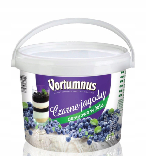 Čierne dezertné plody Frużelina v géli - 3,2 kg