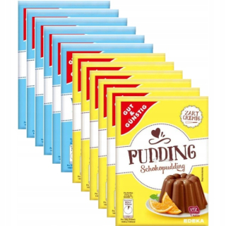 Sada čokoládového pudingu G&G. a vanilka 48 ks