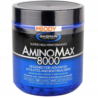 Aminokyseliny - Gaspari amino max 8000 325TAB Silné aminokyseliny USA