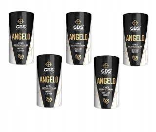 Instantná káva - GBS Rozpustný Coffee Angelo Set 4 + 1 zadarmo