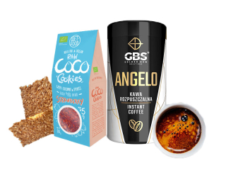 Instantná káva - GBS Rozpustné ANGELO 100g + DIÉTNE POTRAVINY COOKIES 80g