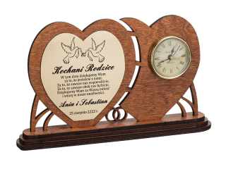 Rytina darček k narodeninám 30 40 50 60 70 + clock