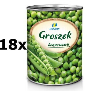 Konzervovaný hrášok môže Lewiatana 18 x 400g