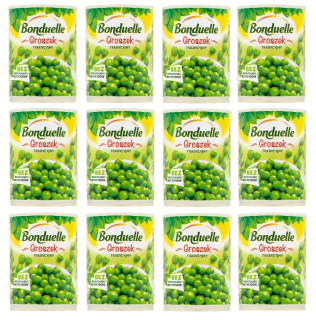 Tradičný hrášok Konzervovaný Bonduelle 400g x 12