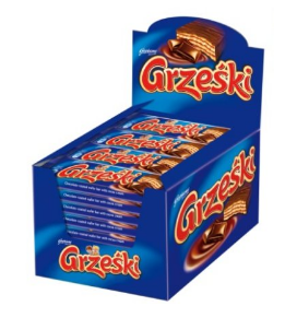 GRZEŚKI V ČOKOLÁDOVÝCH PLÁTKACH 36g x 36 ks