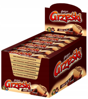 GRZEŚKI Kakaové oblátky bez polevy 26g x 36ks