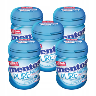 Mint guma bez cukru mentos Pure FreshMint 5x60g