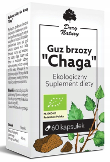 Birch nádor Chaga Bio 60 kapsúl (470 mg) - DARA N