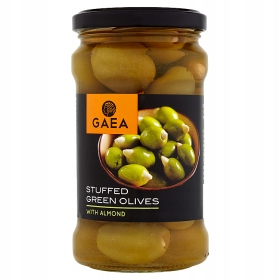Gaea zelené olivy s mandľami 295 g