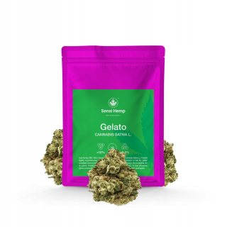 CBD - Gelato 12% CBD vysuší konopné kvety CBD 1g
