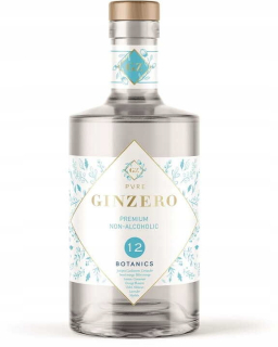 Gin bylinný ne-alkohol 12 botanics ginzero 0.7l