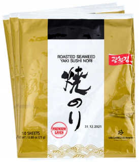 Japonska kuchyňa - Sushi Yaki Nori Gold 3 x 10 ks - KC