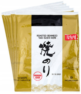 Japonska kuchyňa - Sushi Yaki Nori Gold 5 x 10 ks - 50 ks