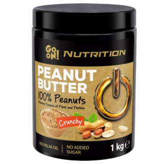 Ísť na výživu arašidové maslo chrumkavé 100% 1kg