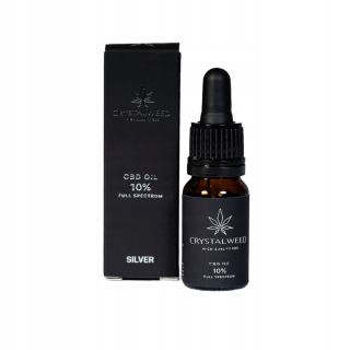 CBD - Gold Crystal Weed Cannabi CBD Oles 10% MCT 10ml