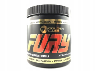 Golden Labs Fury Pre-cvičenie 375G DMAA USA Čerpadlo!